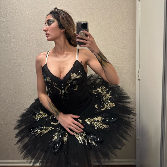 Black swan ballet costume swan lake - Picture 4 of 4